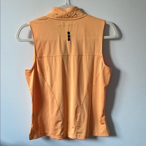 JAMIE Sadock Orange Zippered Polo Golf Tank Top - Picture 4 of 7